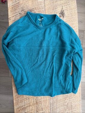 Kyte BABY Teal Long Sleeve Ribbed Tee
